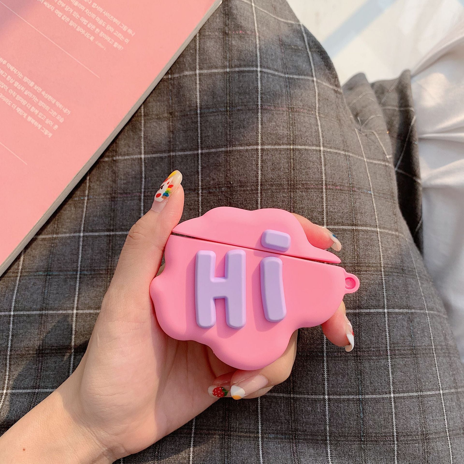 3D HI/BYE Cloud Letter Case For Apple Airpods Cute Cover - Cloud Tech