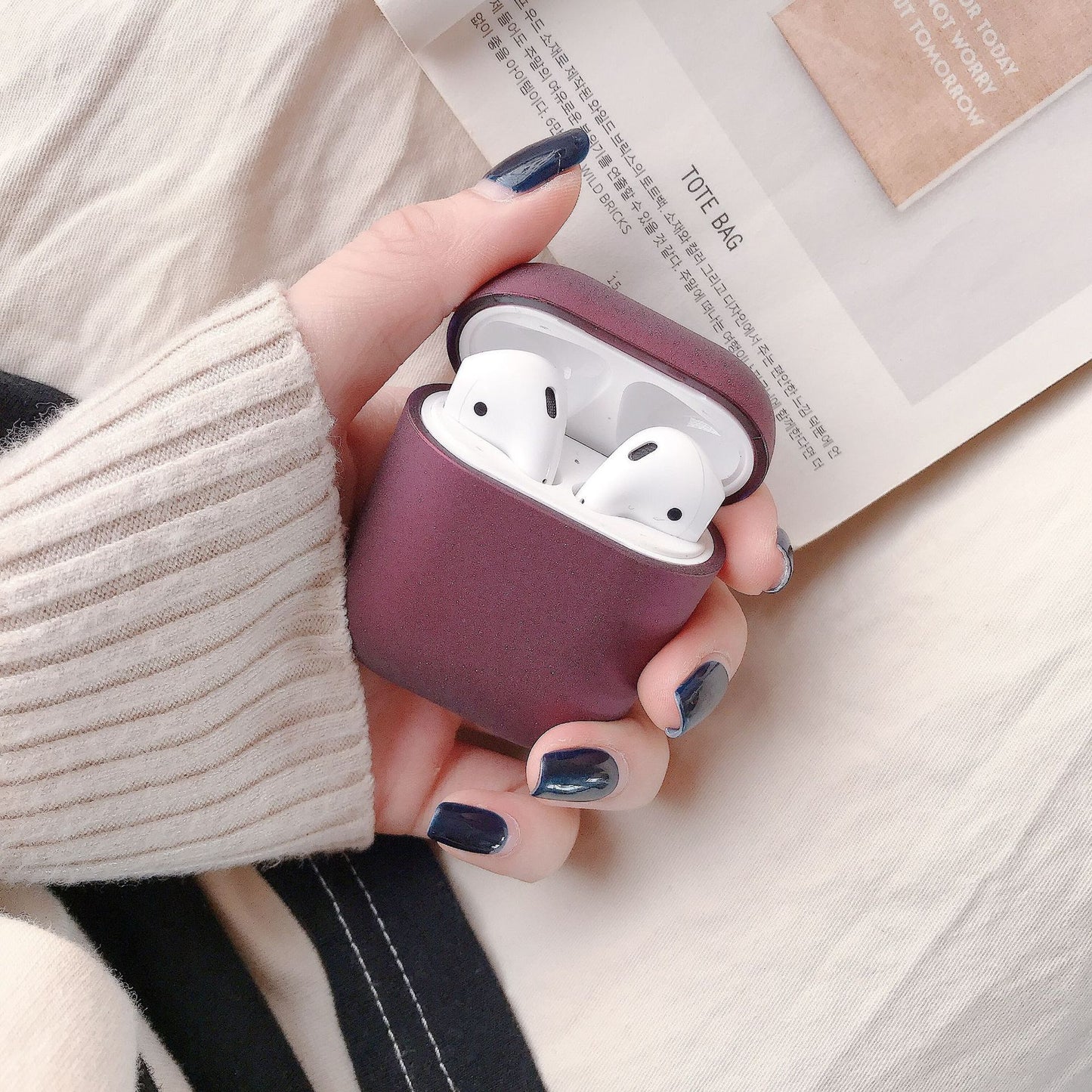 Solid Color Wireless Airpod Case Cover - Cloud Tech